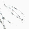 delicate crystal wedding earrings