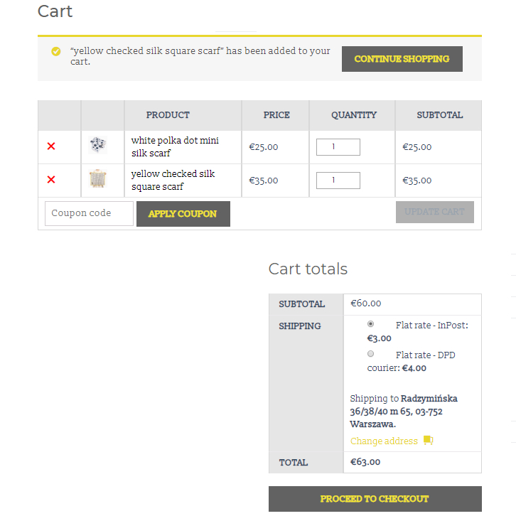 how to shop select to cart